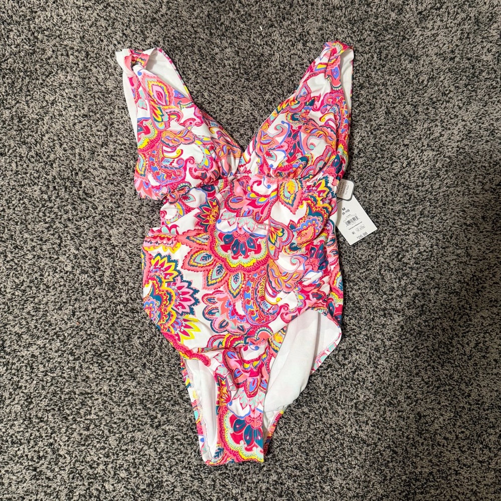 New‎ Vibrant Paisley One-Piece Swimsuit